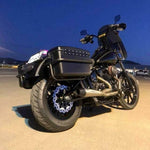 FXRP Police Saddlebags Pannier Harley Sportster Iron 883 1200 48 72 Nightster