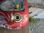 Custom Gas Combustible Gasolina Tanque Tapa Latón Cast Harley BSA Triumph Bobber