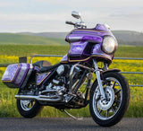 Harley M8 Rue Fat Bob Bas Rider Sport Glide Fxrt À Clapet Sacoches Panier