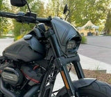 Faro Carenatura Maschera Cappuccio Per 18-21 Harley Milwaukee 8 M8 Softail Fat