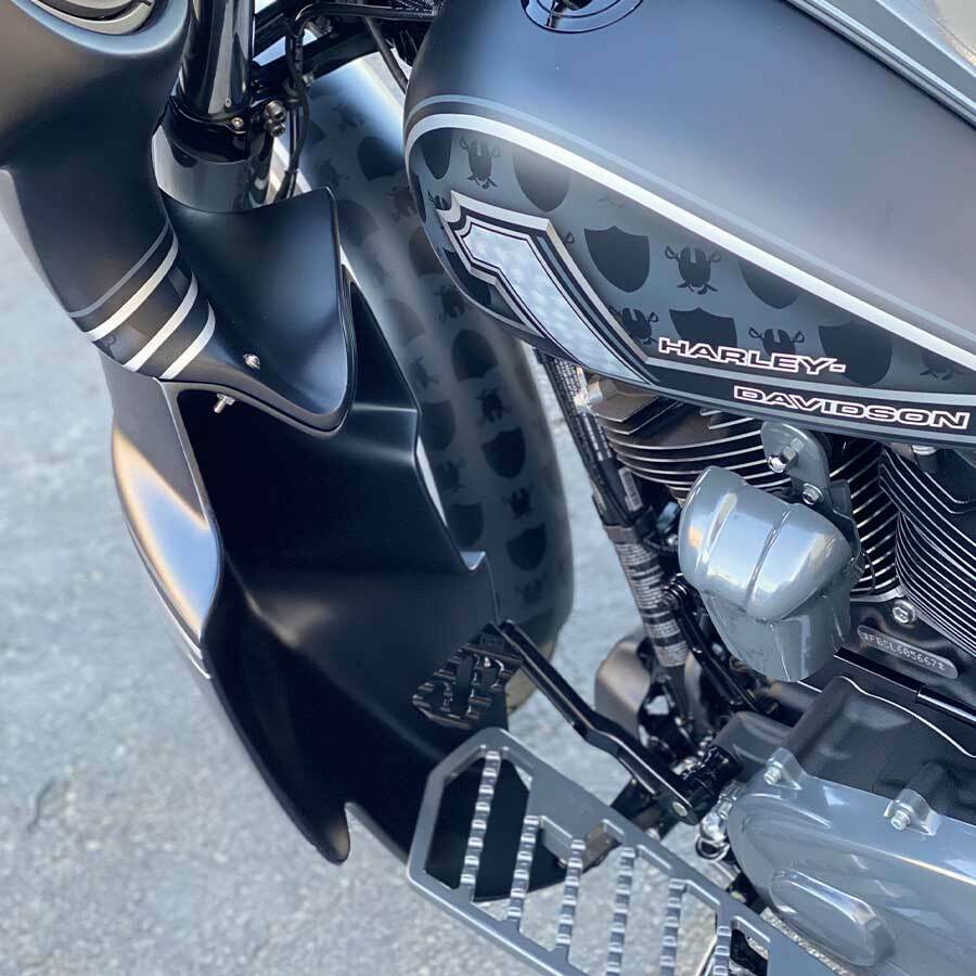 Carénage ventilé pour jambières de moto, 1 paire, pour Harley