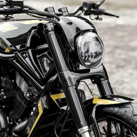 Faro Carenado Máscara Capucha Para Harley Vrod Noche Barra Special.may Otro Also
