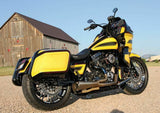 Harley Dyna Street Fat Bob Wide Super GlideFXR FXRT Clamshell Saddlebags Pannier