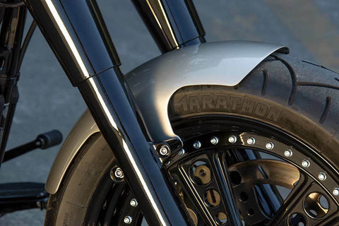 Corto Bobber Anteriore FENDER Per 2018 + Harley Davidson M8 Softail Fat Boy 18 "
