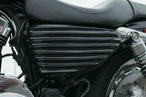 RIBBED BOBBER OIL TANK BATTERY SIDE COVERS 14+ HARLEY SPORTSTER IRON 72 48 XL