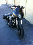 T-Sport Trimestre Faro Carenado Harley Dyna Ancho Super Glide Calle Grasa Bobfxr