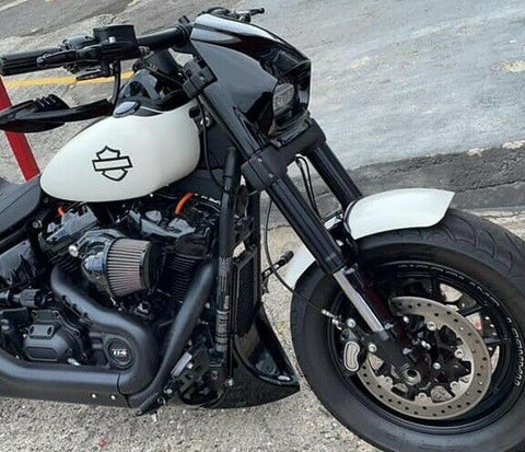 Custom Faro Frente Carenado Máscara 18 + Harley Milwaukee 8 Softail Fat Bob Fxfb