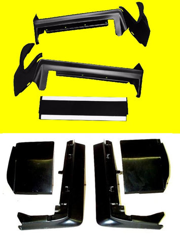 1980-1985 Cadillac Seville Headlight Front and Rear Bumper Fillers Extensions Moldings