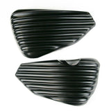 Ribbed Bobber Side Covers HD Sportster Iron883 Roadster Nightster Forty Eight 48 - RIDER PITSTOP