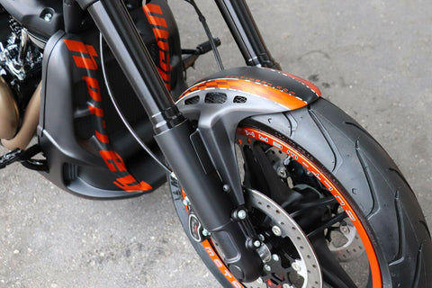 Vented Cafe Racer Front Fender 2019+ HD Softail FXDR 114 M8 - RIDER PITSTOP