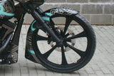 F+R Fender & Chin Spoiler 09-13 HD Touring / Bagger Electra Ultra Street Road King Glide FLHX FLHR FLTR - RIDER PITSTOP