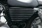 Ribbed Bobber Side Covers HD Sportster Iron883 Roadster Nightster Forty Eight 48 - RIDER PITSTOP